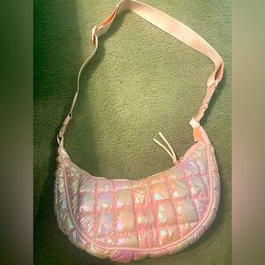 Iris & Rainbow pink galaxy all around bag- 2 bags in 1